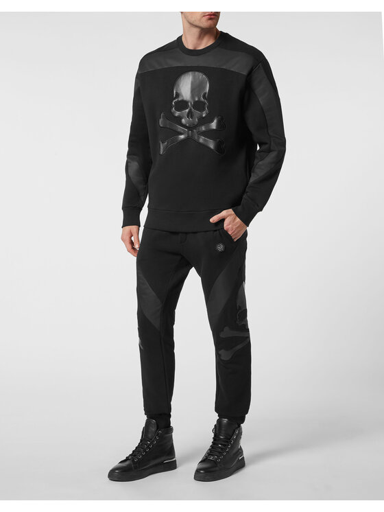 PHILIPP PLEIN PHILIPP PLEIN Bluza 919 Czarny Regular Fit