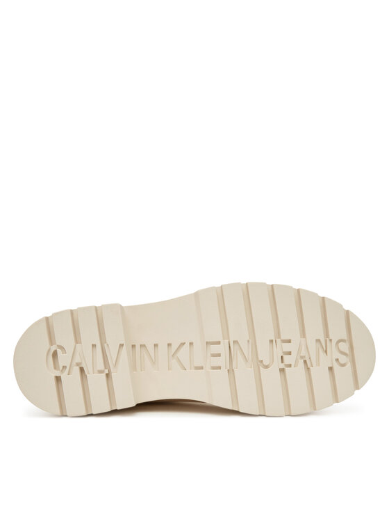 Calvin Klein Jeans Calvin Klein Jeans Cizme de cauciuc Mid Rainboot Rubber YW0YW02004 Écru