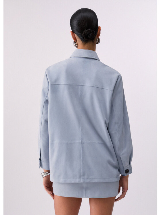 Liu Jo Liu Jo Giacca di pelle CA6153P0382P9580 Azzurro chiaro Loose Fit