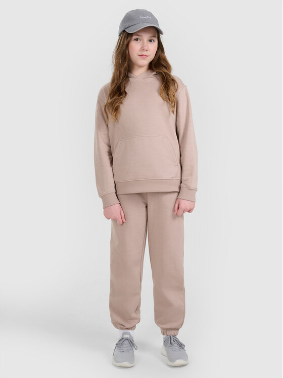 4F 4F Bluza BASIC+ Beżowy Oversize