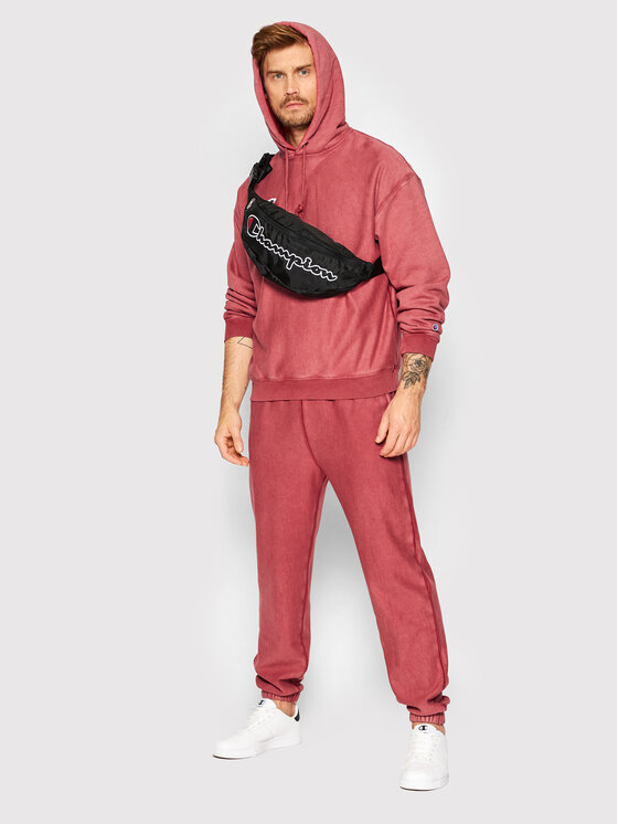 Champion Champion Felpa Acid Wash Minimal 217240 Rosso Custom Fit