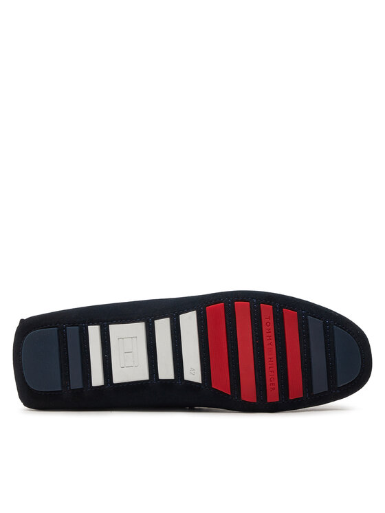 Tommy Hilfiger Tommy Hilfiger Mokasyny Th Classic Suede Driver FM0FM05000 Granatowy
