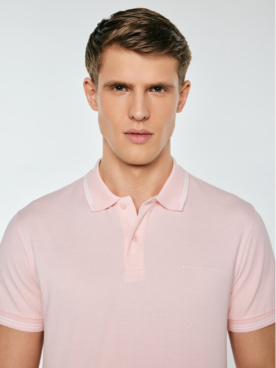 BIG STAR BIG STAR Polo WLADYM Różowy Basic Fit