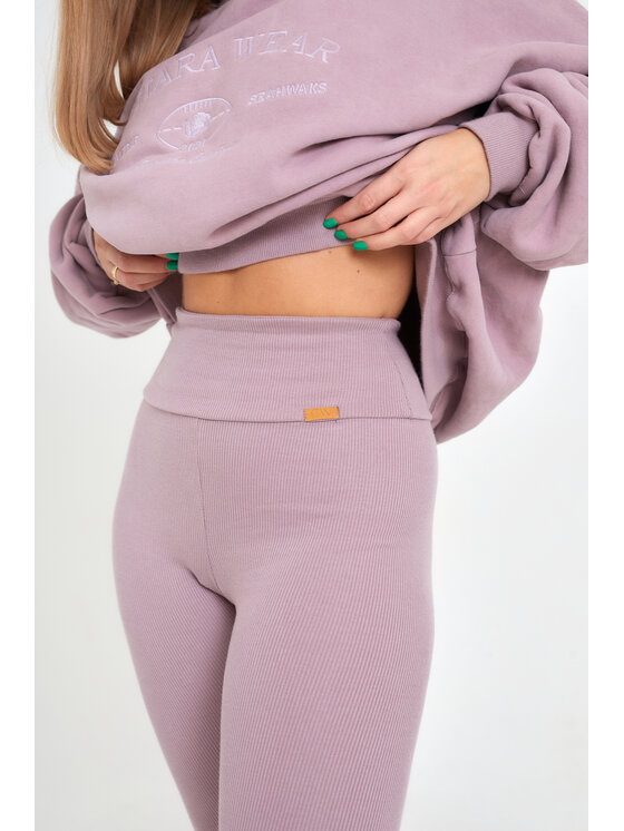 Chiara Wear Chiara Wear Legginsy PUSH UP Fioletowy Slim Fit