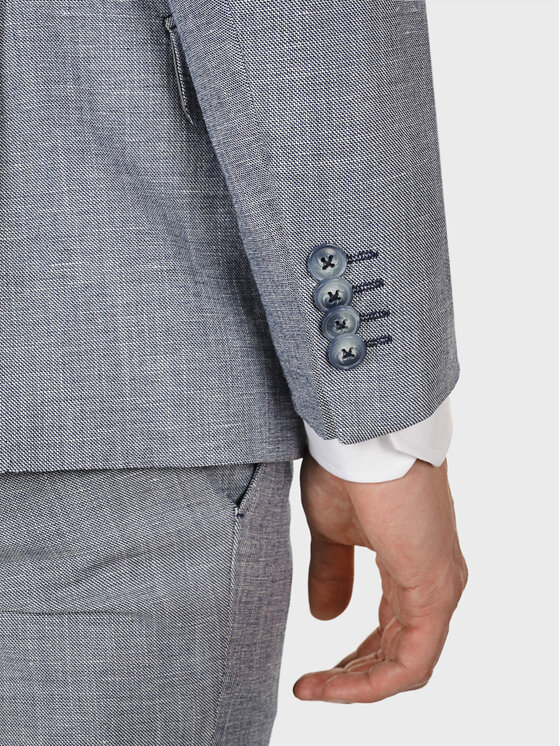 Evenemen Evenemen Marynarka OVO BLUE Szary Slim Fit