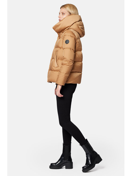 Lancerto Lancerto Kurtka puchowa Sophia KU135223000012 Brązowy Regular Fit