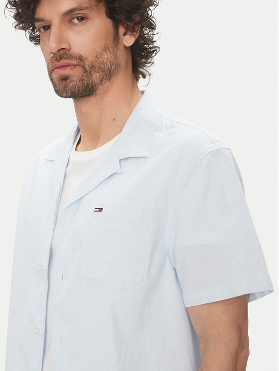 Tommy Jeans Tommy Jeans Camicia DM0DM20895 Celeste Regular Fit