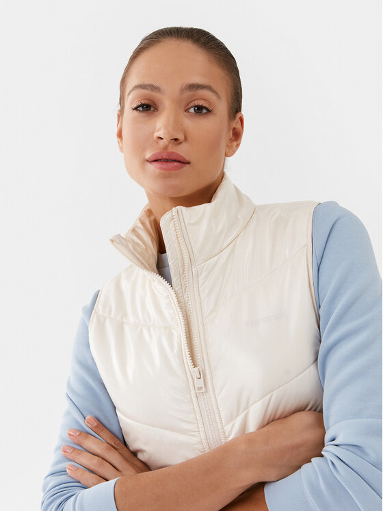 Sprandi Sprandi Bodywarmer SP3-KAD051 Écru Regular Fit