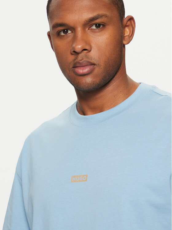 HUGO HUGO T-krekls Nalono 50509776 Zils Relaxed Fit