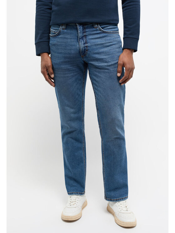 Jeansy, rozmiar W36/L30, Niebieskie, TRAMPER STRAIGHT