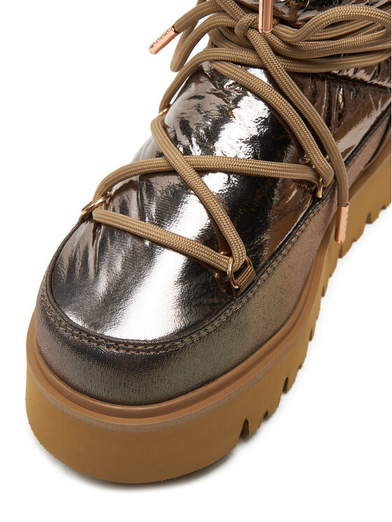 REPLAY REPLAY Lumesaapad Shiny-Effect Harper United Lace-Up GWF4R.000.C0002T Kuldne