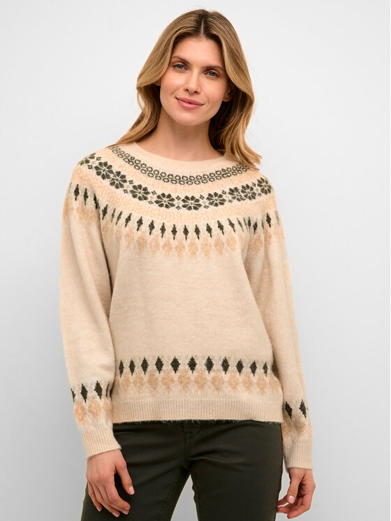 Cream Džemperis Crcherry Knit 10610568 Bēšs Loose Fit