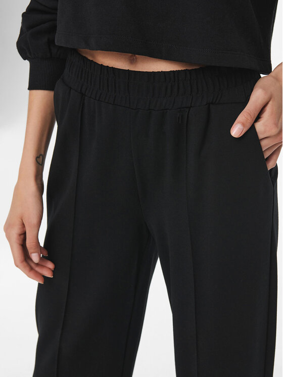 ONLY ONLY Spodnie materiałowe 15235076 Czarny Loose Fit
