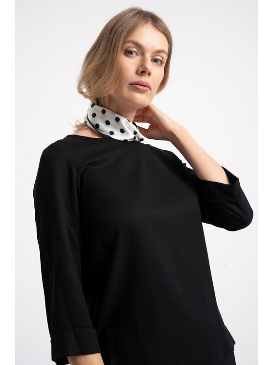 CLICK CLICK Bluzka 10-7004 Czarny Comfortable Fit