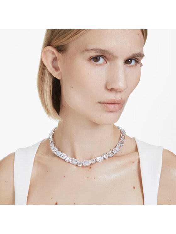 Swarovski Swarovski Naszyjnik Tennis Millenia 5705757 Srebrny