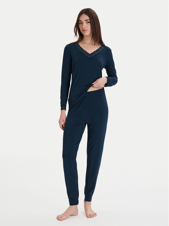 Ysabel Mora Ysabel Mora Pyžamo 10766 Tmavomodrá Regular Fit
