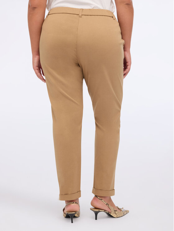 Fiorella Rubino Fiorella Rubino Pantaloni di tessuto P026T005229N002 Crema Regular Fit