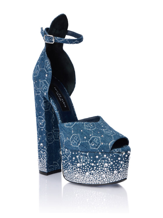 PHILIPP PLEIN PHILIPP PLEIN Szpilki 28989 Niebieski jasny