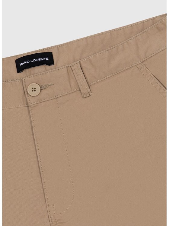 Pako Lorente Pako Lorente Szorty materiałowe P26SN-WS-007 Beżowy Regular Fit