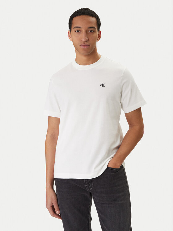 Calvin Klein Jeans Calvin Klein Jeans Tričko Easy Monologo LV04RC275G Biela Regular Fit