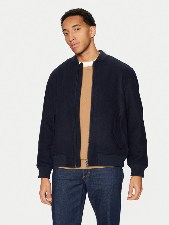 Mustang Bundy bomber Byron 1015902 Tmavomodrá Regular Fit