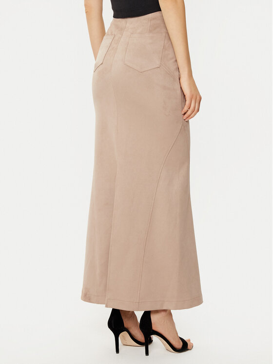 Guess Guess Maxi szoknya W5RD51 WE0L0 Bézs Regular Fit