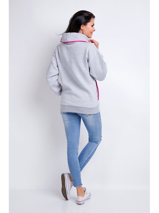 Awama Awama Felpa A160 Grigio Basic Fit