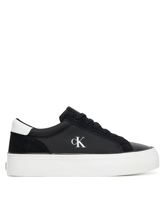 Sneakers Calvin Klein Jeans Vulc Flatform Mg Nylon Mix YW0YW01896 Negru