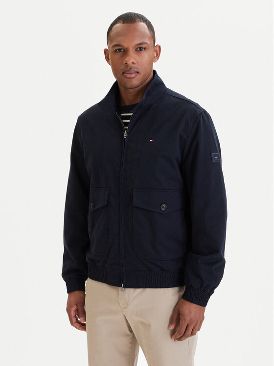 Tommy Hilfiger Tommy Hilfiger Преходно яке Harrington MW0MW42507 Син Regular Fit