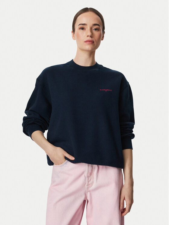 Tommy Jeans Tommy Jeans Μπλούζα Script DW0DW23583 Σκούρο μπλε Regular Fit