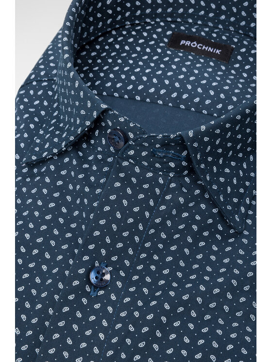 Próchnik Próchnik Koszula PM14 KO073222000047 Granatowy Slim Fit