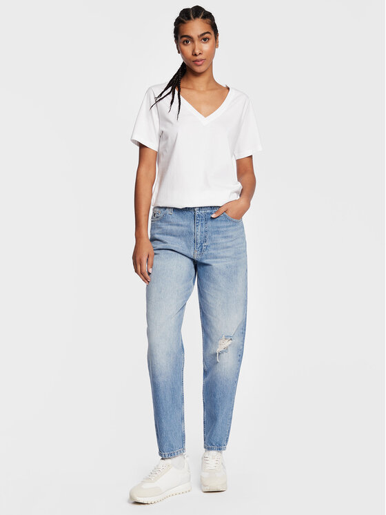 Calvin Klein Calvin Klein T-Shirt Smooth K20K205338 Biały Regular Fit