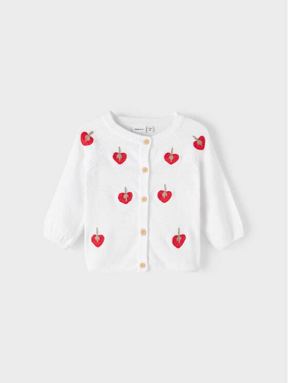 NAME IT NAME IT Ζακέτα 13216306 Λευκό Regular Fit