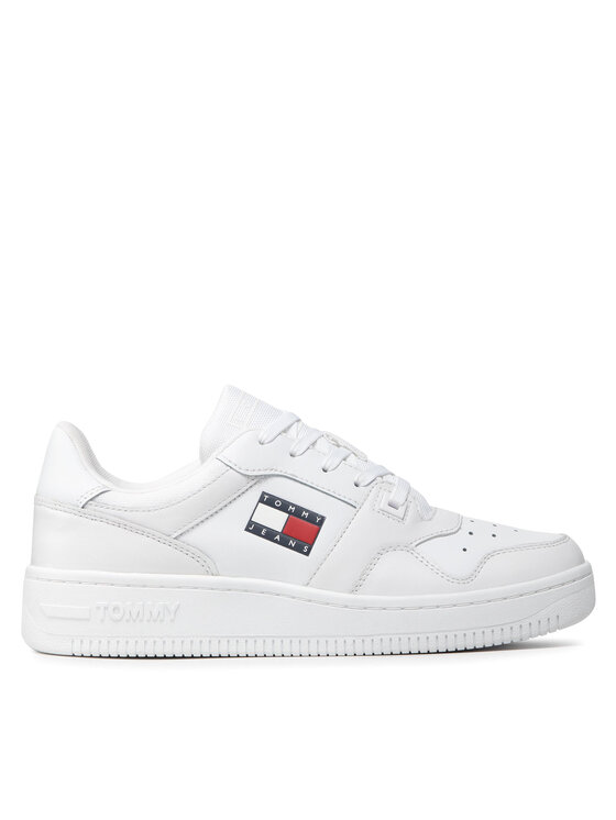 Tommy Jeans Sneakers Retro Basket EM0EM00955 Bianco, taglia : 41