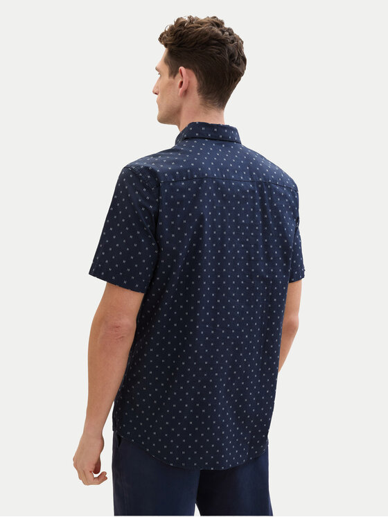 Tom Tailor Tom Tailor Koszula 1040138 Granatowy Regular Fit