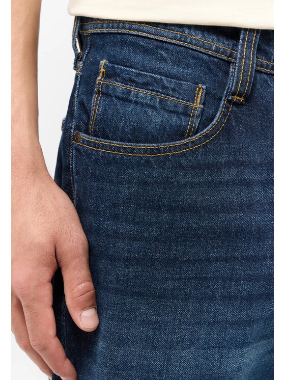 Mustang Mustang Jeansy DENVER CROPPED Niebieski Slim Fit