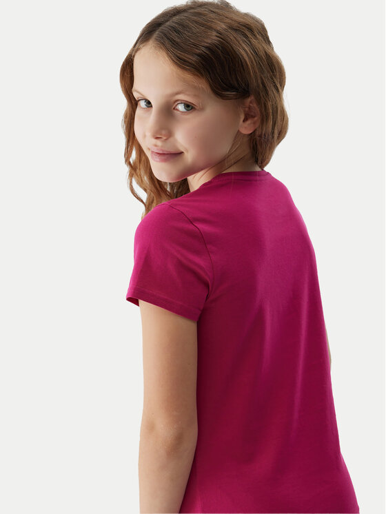 4F 4F T-krekls 4FJWSS24TTSHF1110 Rozā Regular Fit