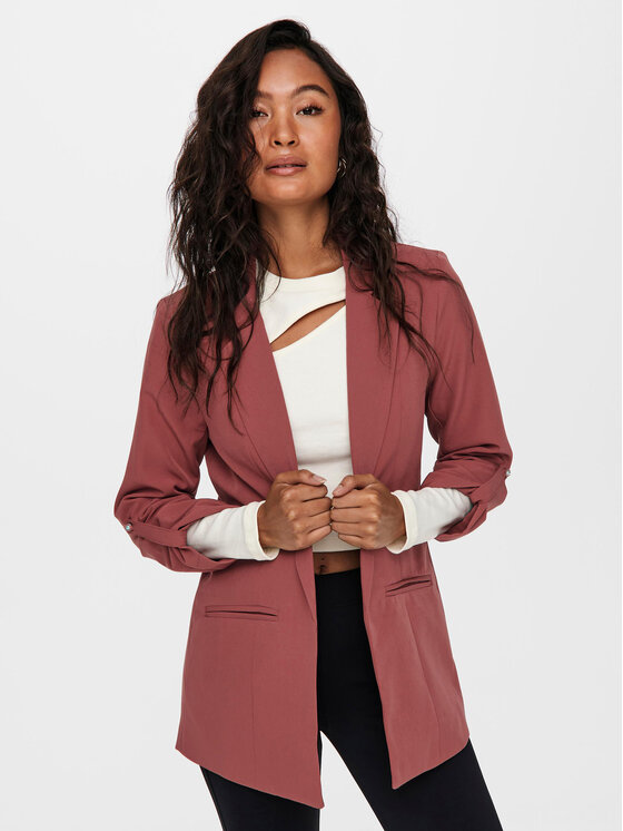 ONLY ONLY Marynarka Kayle-Orleen 15218743 Czerwony Regular Fit