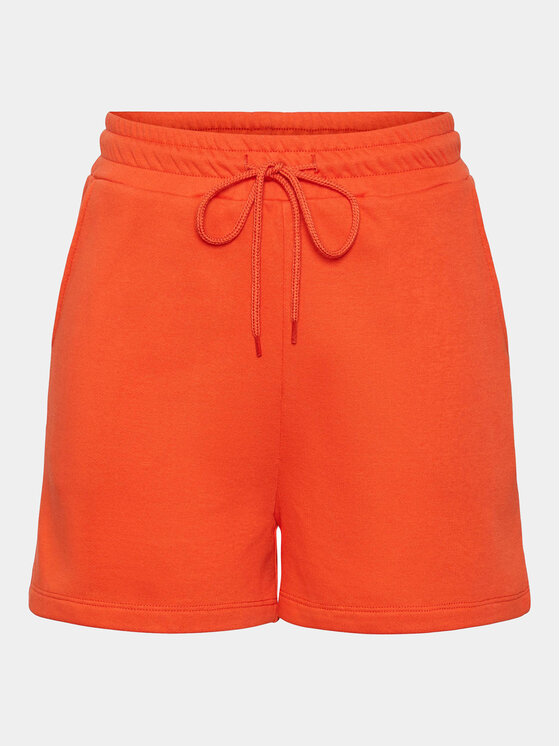 Pieces Pieces Sportovní kraťasy Chilli Summer 17118868 Oranžová Regular Fit