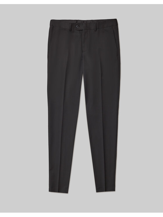 Borgio Borgio Spodnie garniturowe turro Czarny Super Slim Fit