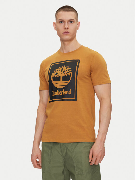 Timberland Timberland Póló TB0A5WQQ Bézs Regular Fit
