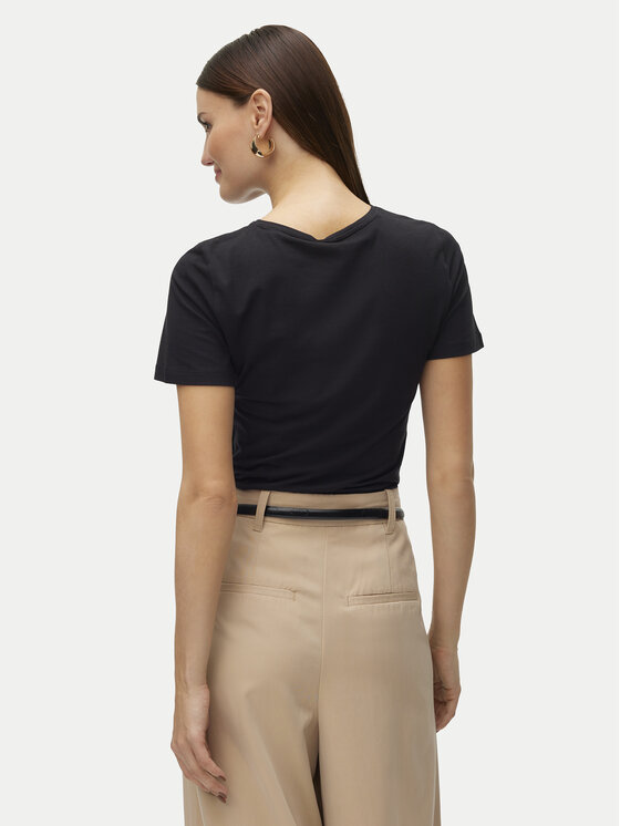 Vero Moda Vero Moda T-shirt Lulu 10323755 Crna Regular Fit