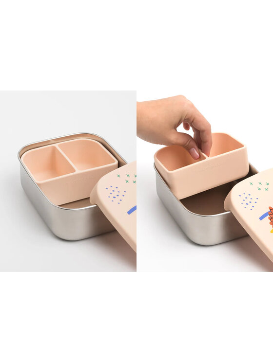 Cotton Cloud Cotton Cloud Lunchbox stalowa śniadaniówka Beżowy