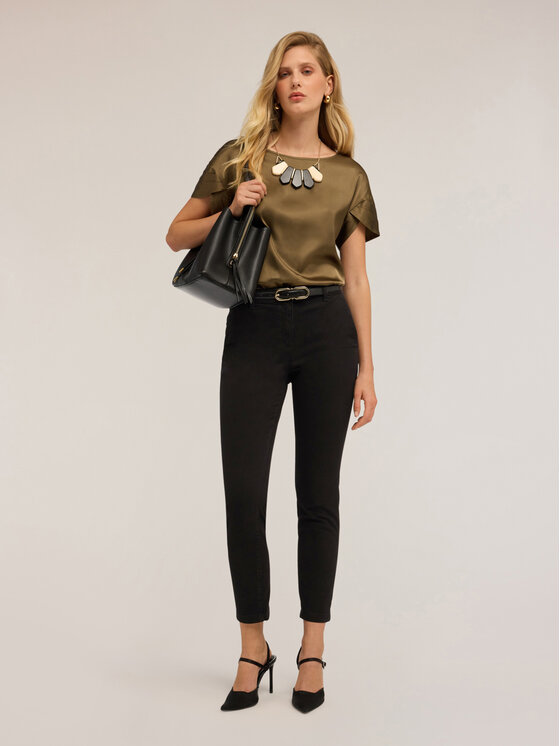 Motivi Motivi Pantaloni di tessuto P729Q004059N033 Nero Boy Fit