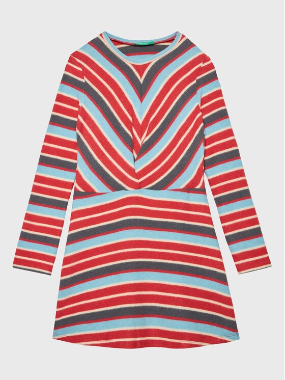 United Colors Of Benetton United Colors Of Benetton Rochie de zi 3FVTCV008 Roșu Regular Fit