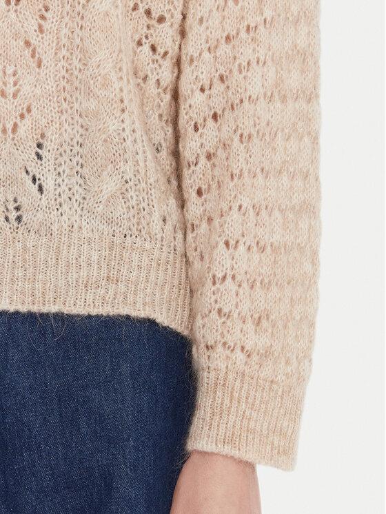Kontatto Kontatto Strickjacke 3M0912C Beige Relaxed Fit