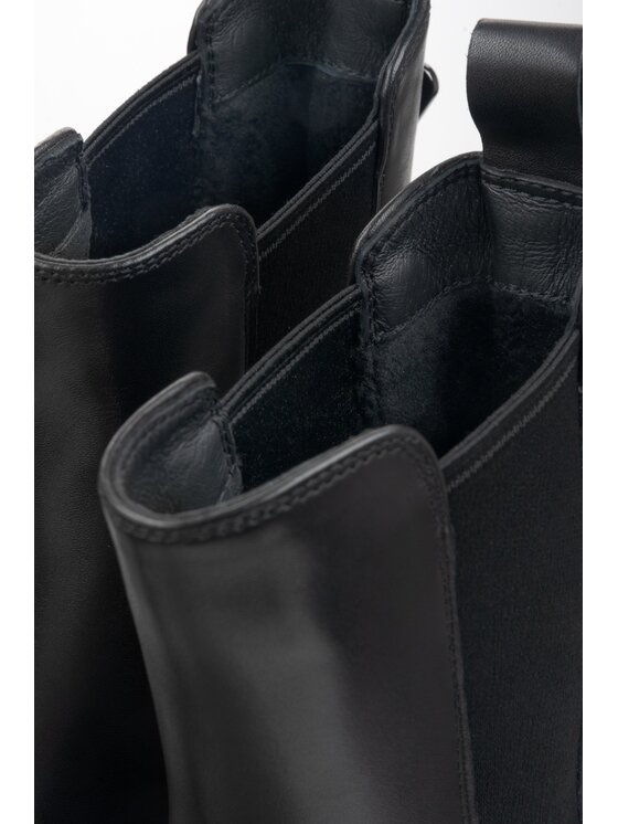 Estro Estro Μποτάκια με λάστιχο ER00116137 Μαύρο