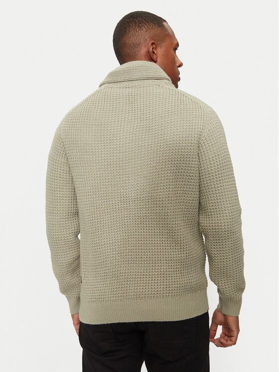 INDICODE INDICODE Pulover Brockly 35-821 Bej Regular Fit