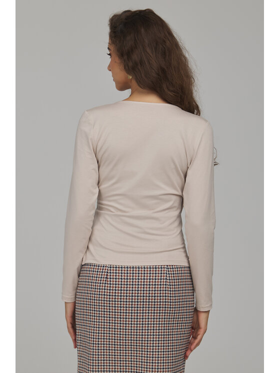 NIFE NIFE Halenka B236 Béžová Slim Fit