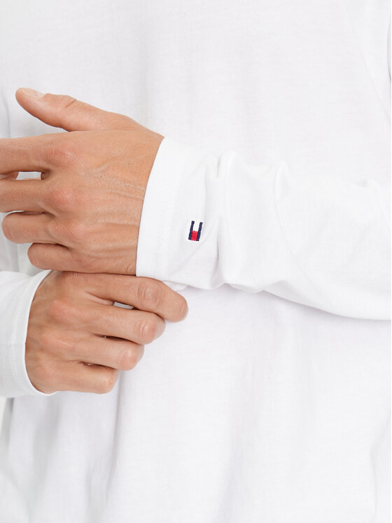 Tommy Hilfiger Tommy Hilfiger Тениска с дълъг ръкав UM0UM02984 Бял Regular Fit